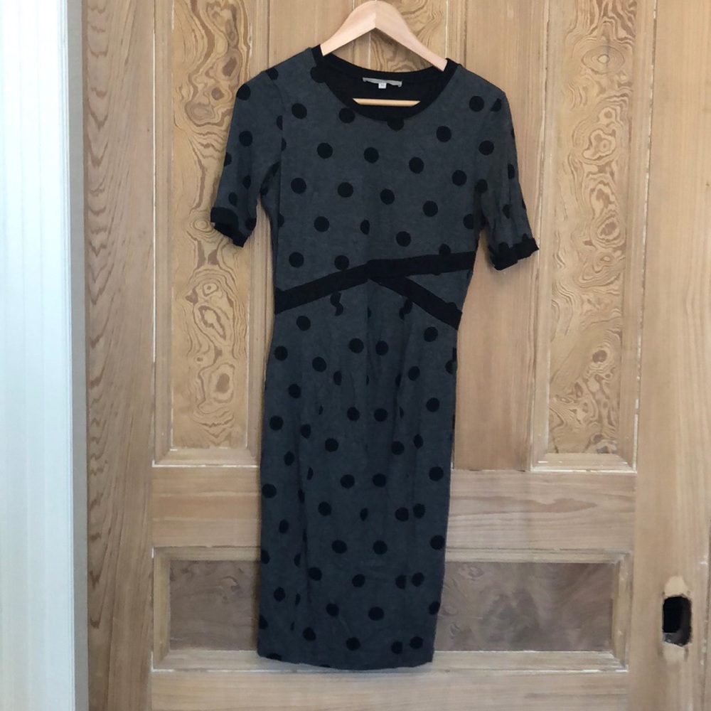Polka dot maternity dress